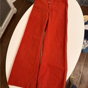 Jesse Kamm women’s sailor pants in red size 4